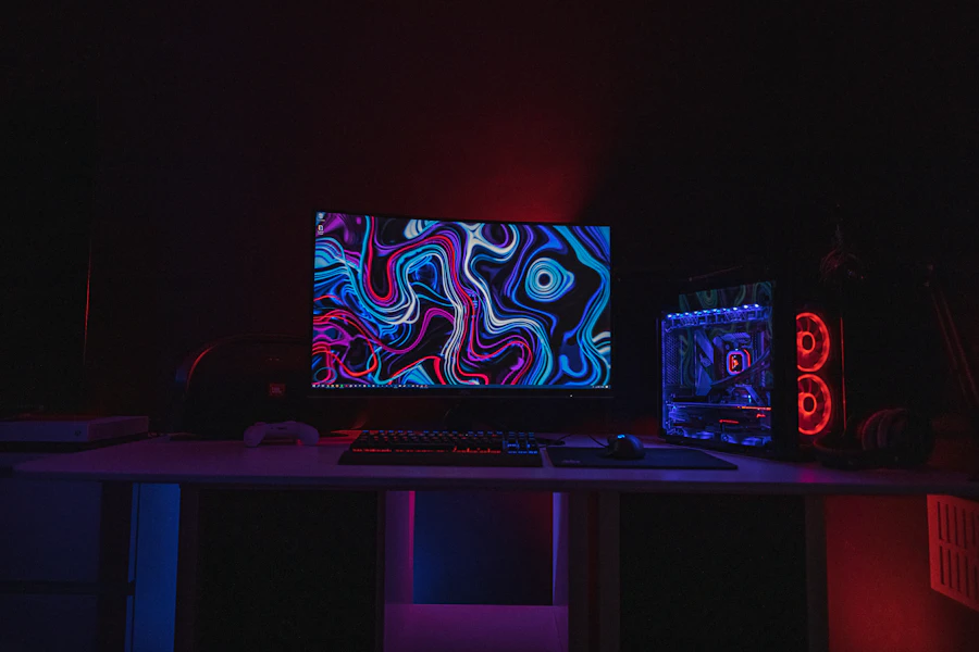Pengaturan refresh rate pada sistem operasi Windows.